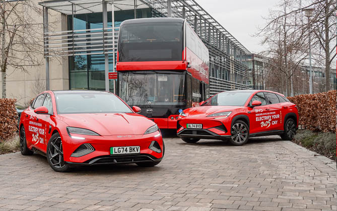 比亚迪获2025年一季度新能源客车出口销量冠军！