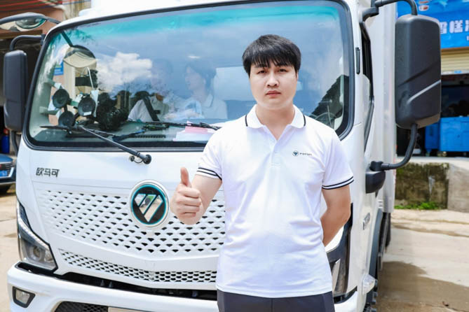 -18℃全程打冷，续航破400公里！广州冷链司机实测：欧马可智蓝 ES1·165轻卡